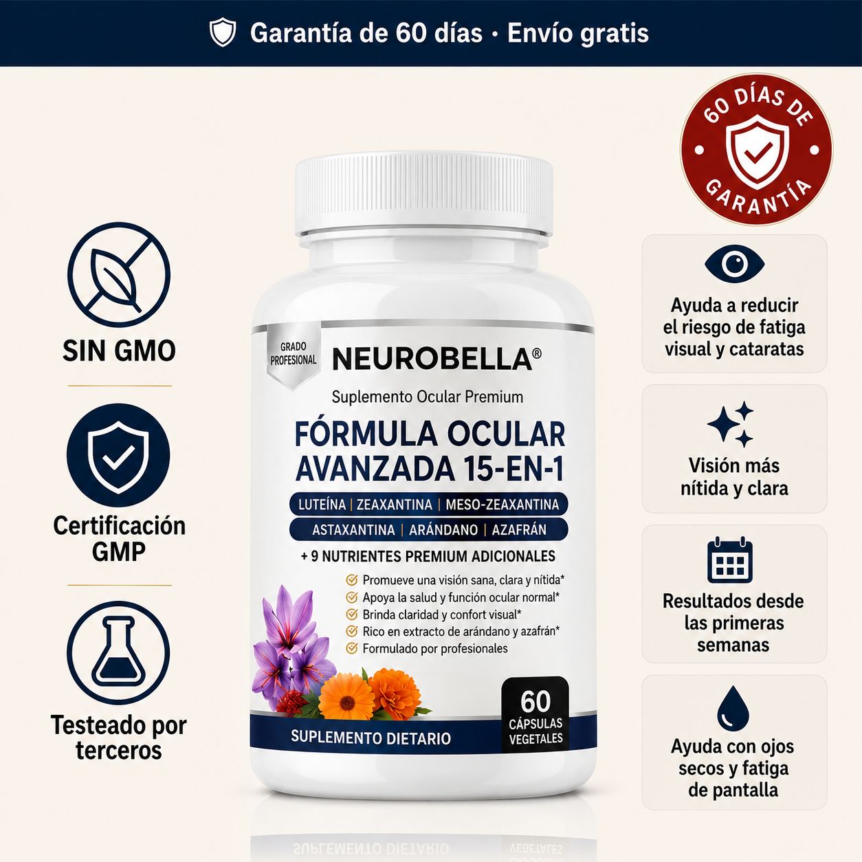Neurobella® - Fórmula Ocular Avanzada 15 en 1